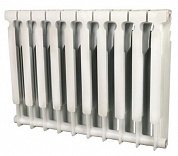 Алюминиевый радиатор 10 секций, 576х800х80, ROMMER Profi AL 500, белый